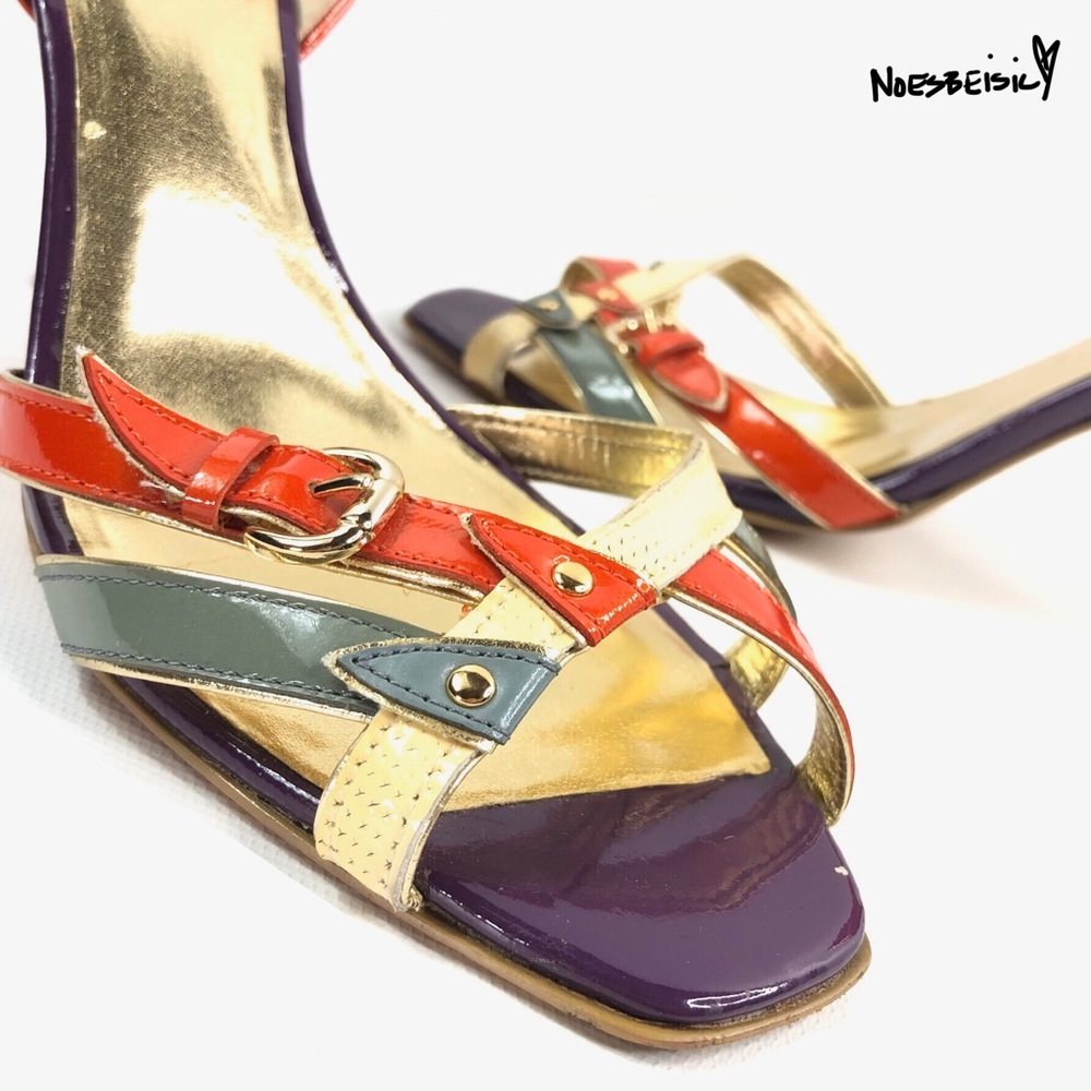 Charles David Multi Color Open Toe Heels - image 4